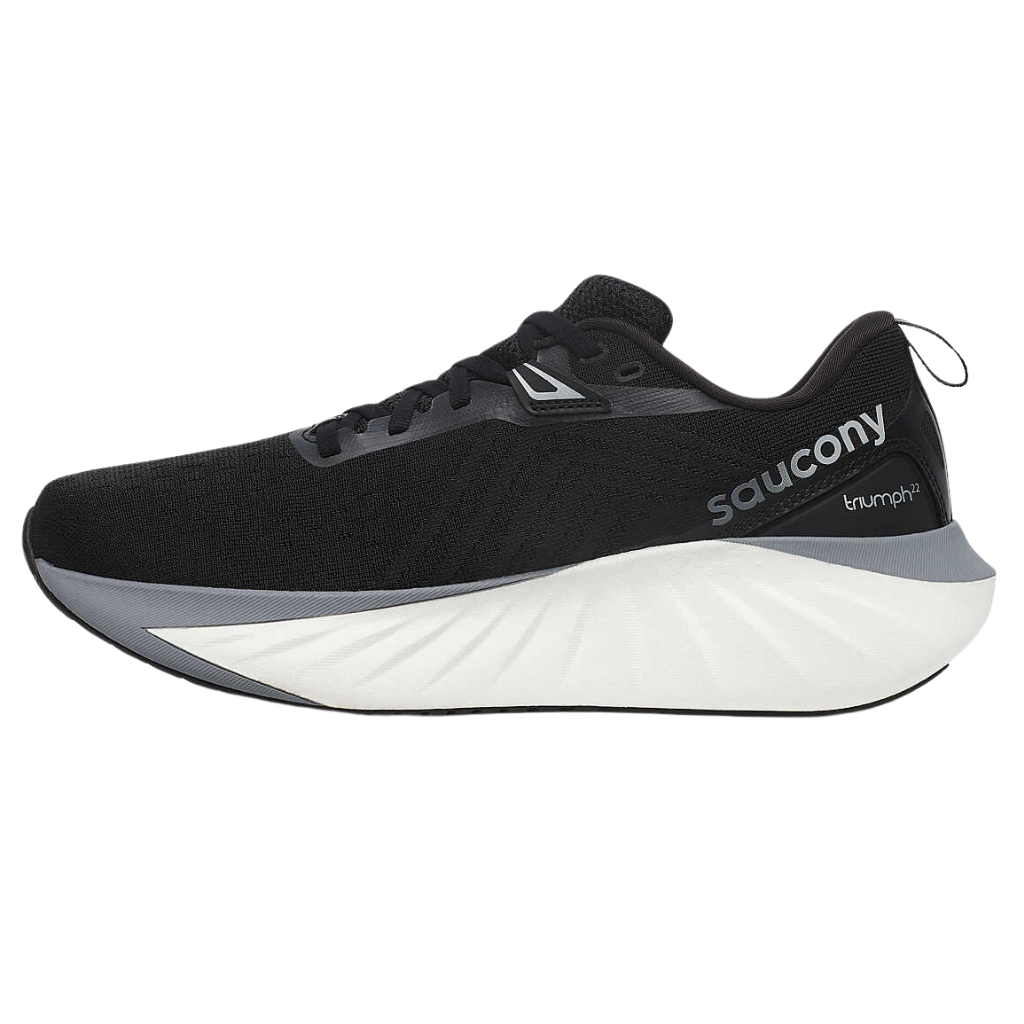 Saucony Men's Triumph 22 Neutral Running Shoe | Black White | S20964-200 | The Run Hub