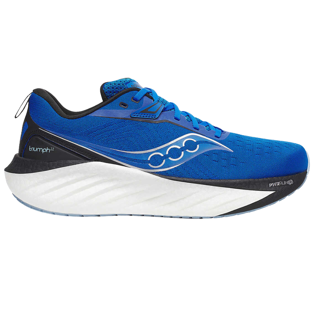 Saucony Men's Triumph 22 Neutral Running Shoe | Skydiver | Black | S20964-160 | The Run Hub