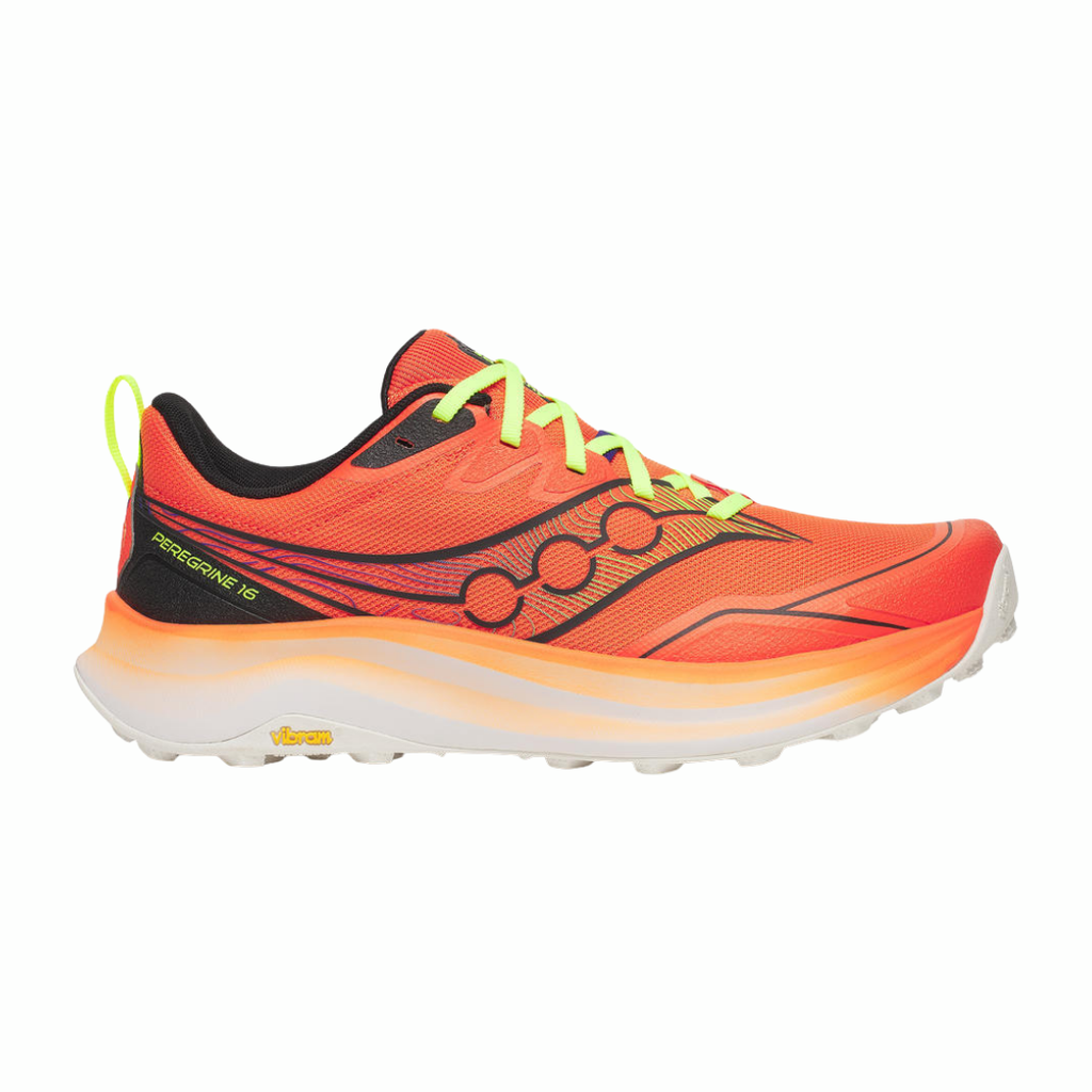 Saucony Peregrine 16 | Fire & Black | The Run Hub