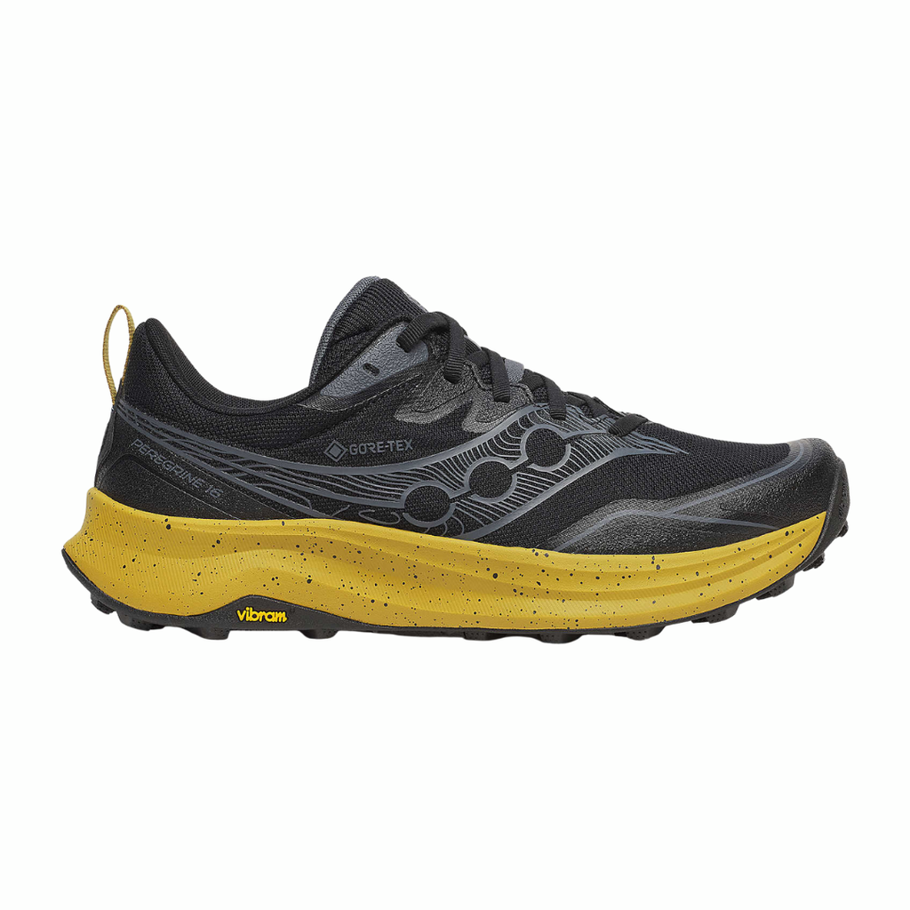 Saucony Peregrine 16 GTX | Black & Oil | The Run Hub