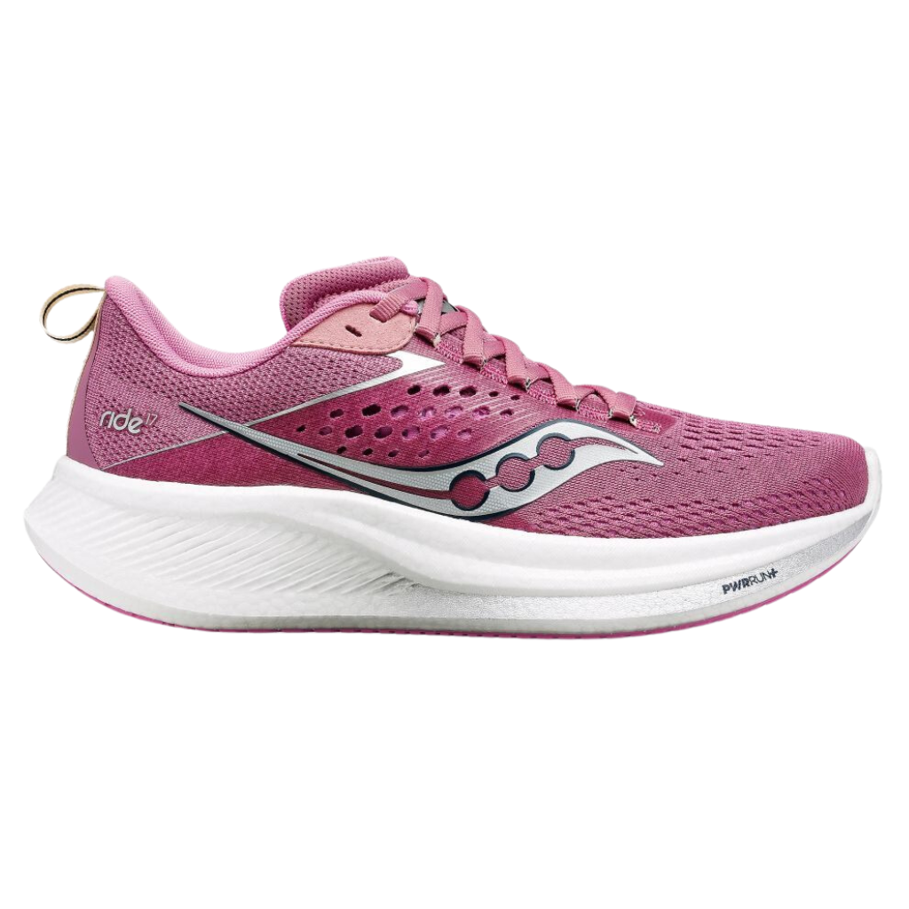 Saucony Women's Ride 17 Neutral Running Shoes | S10924-106 Orchid/Silver | The Run Hub