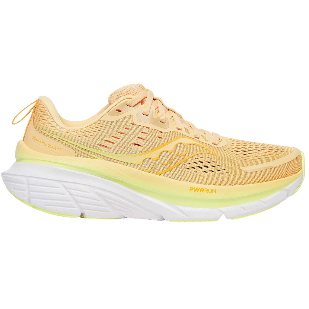 Saucony Woman's guide 18 support running shoe | Peach/sun | S10998-130 | The Run hub