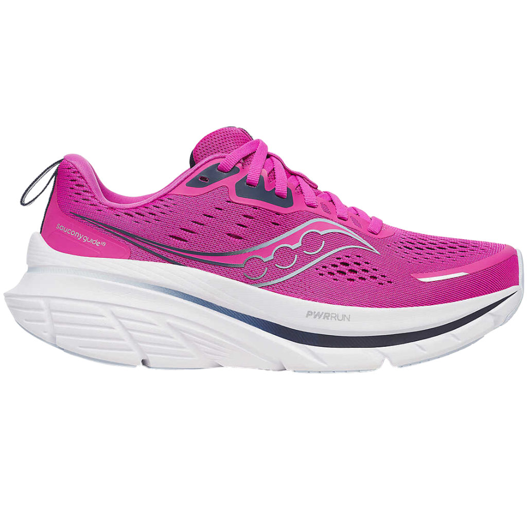 Saucony Women's guide 18 support running shoe | 161 FUCHSIA/NAVY | S10998-161 | The Run hub