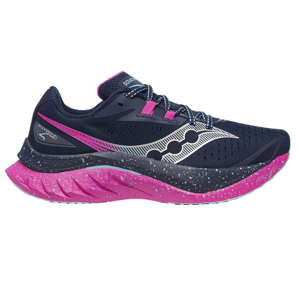 Saucony Women's Endorphin Speed 4 Neutral Running Shoes | NAVY | FUCHSIA | S10940-60 | The Run Hub