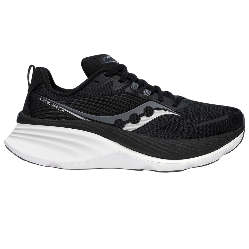 Saucony Women's Hurricane 24 Support Running Shoe | Black | Carbon | S10933-100 | The Run Hub