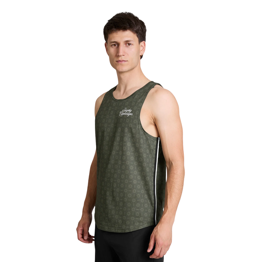 Saysky Couture Combat Singlet | Green | The Run Hub