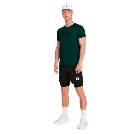 Saysky Logo Pace T-Shirt | Green | The Run Hub