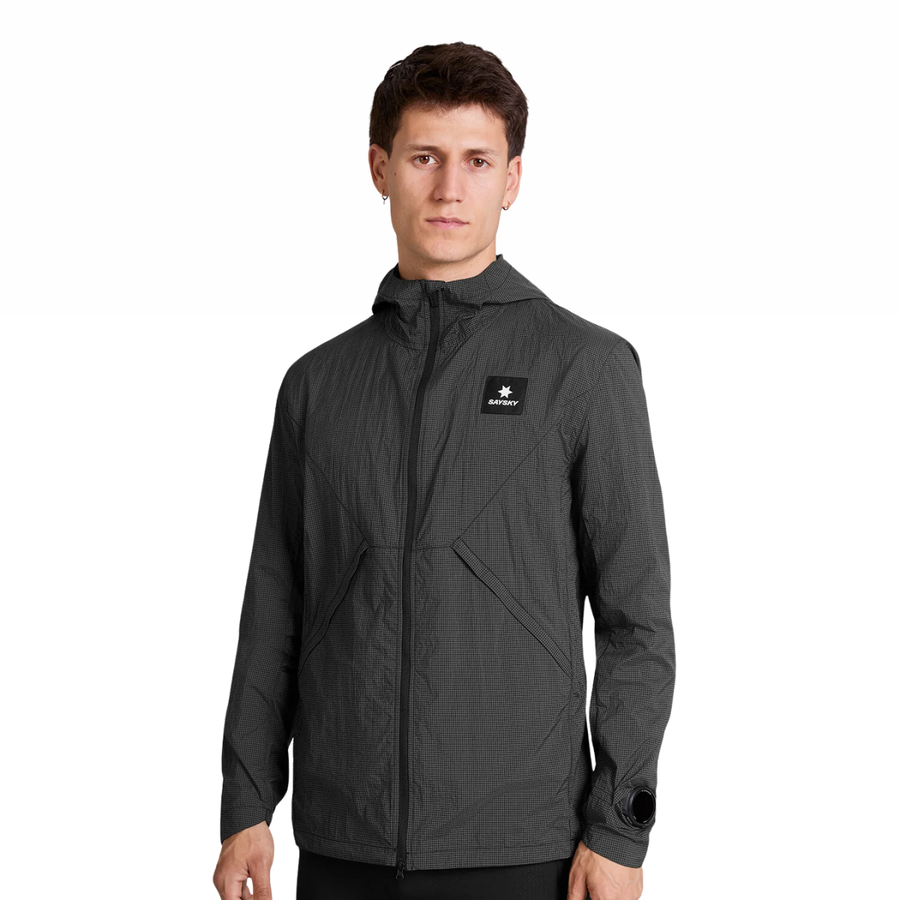 Saysky Pace Tech Jacket | Black | The Run Hub