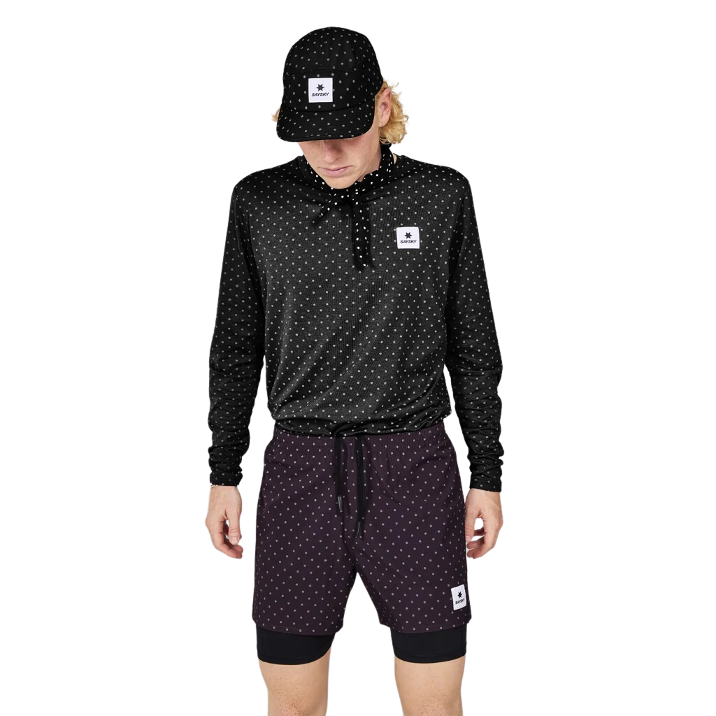 SAYSKY Reflective Polka Pace Long Sleeve | MMRLS02c1018 | The Run Hub