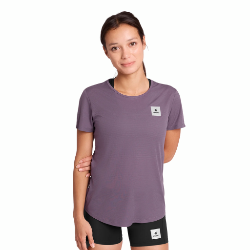 Saysky Reactive Flow T-Shirt | Purple AOP | The Run Hub