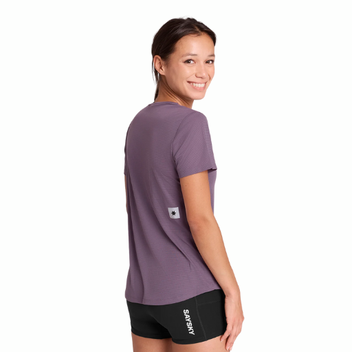 Saysky Reactive Flow T-Shirt | Purple AOP | The Run Hub
