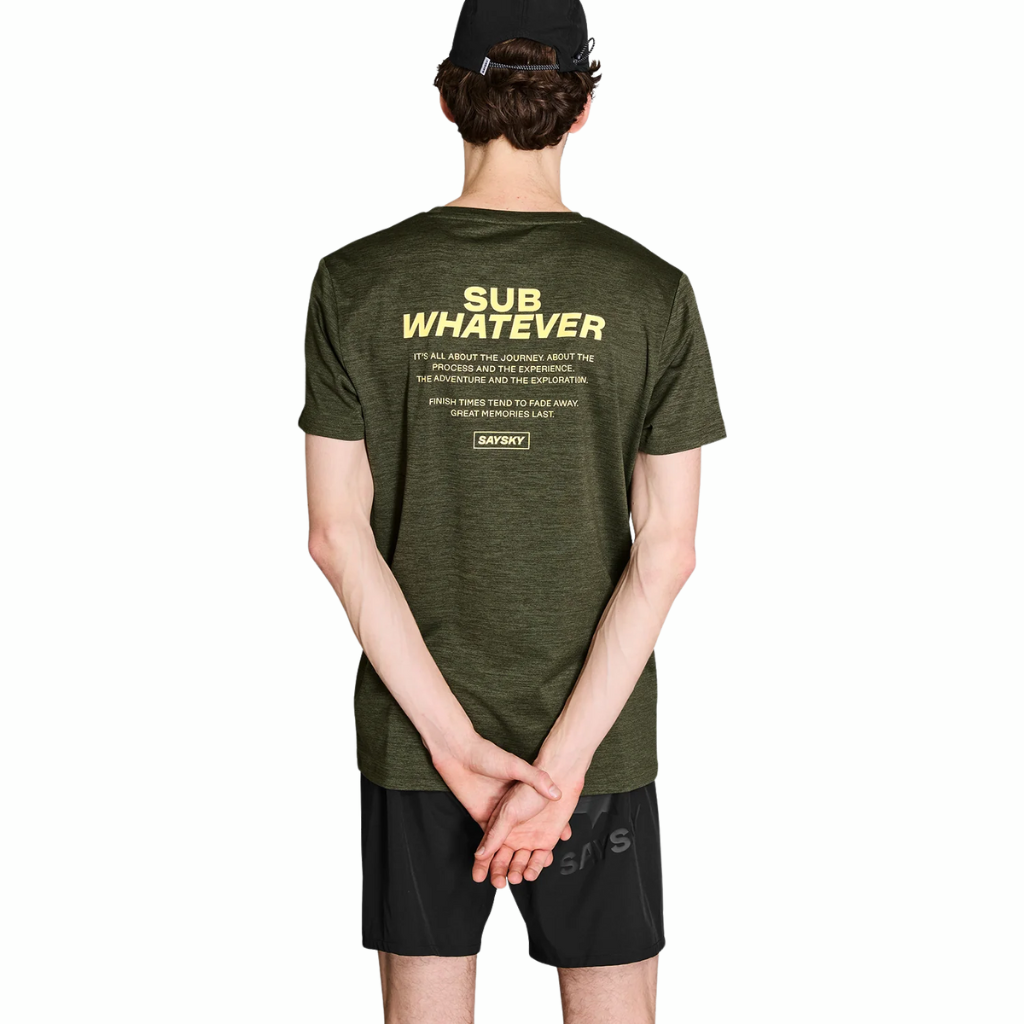 Saysky Statement Pace T-Shirt | Green | 5713645134539 | The Run Hub