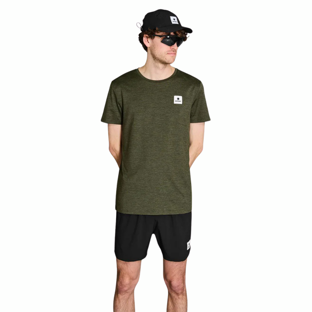 Saysky Statement Pace T-Shirt | Green | 5713645134539 | The Run Hub