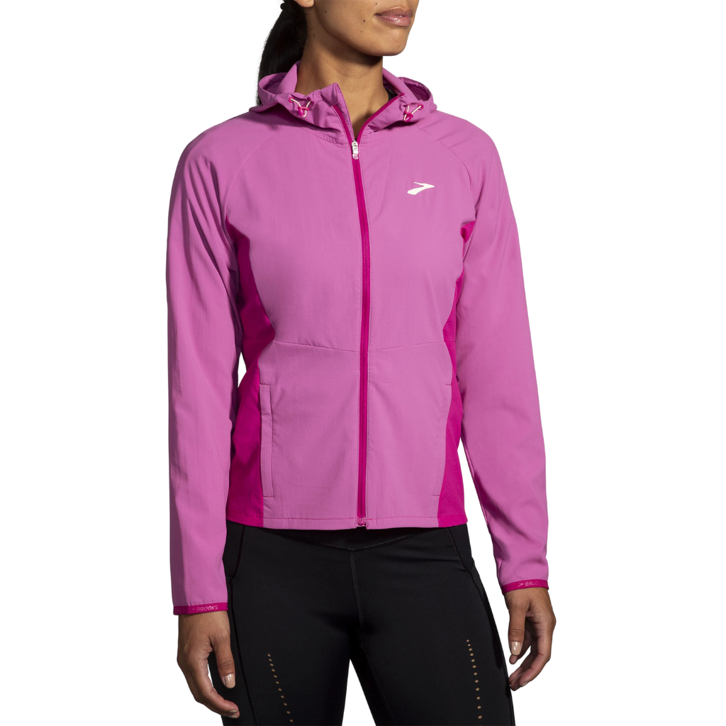 Brooks running shop jacket mens pink