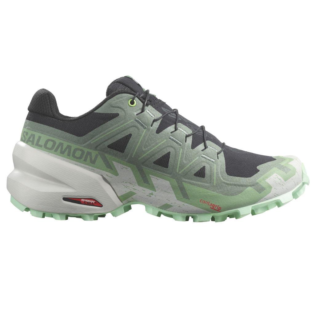 SALOMON SPEEDCROSS 6 - Black/Laurel Wreath/Green Ash - Women's Trail Running Shoes | The Run Hub