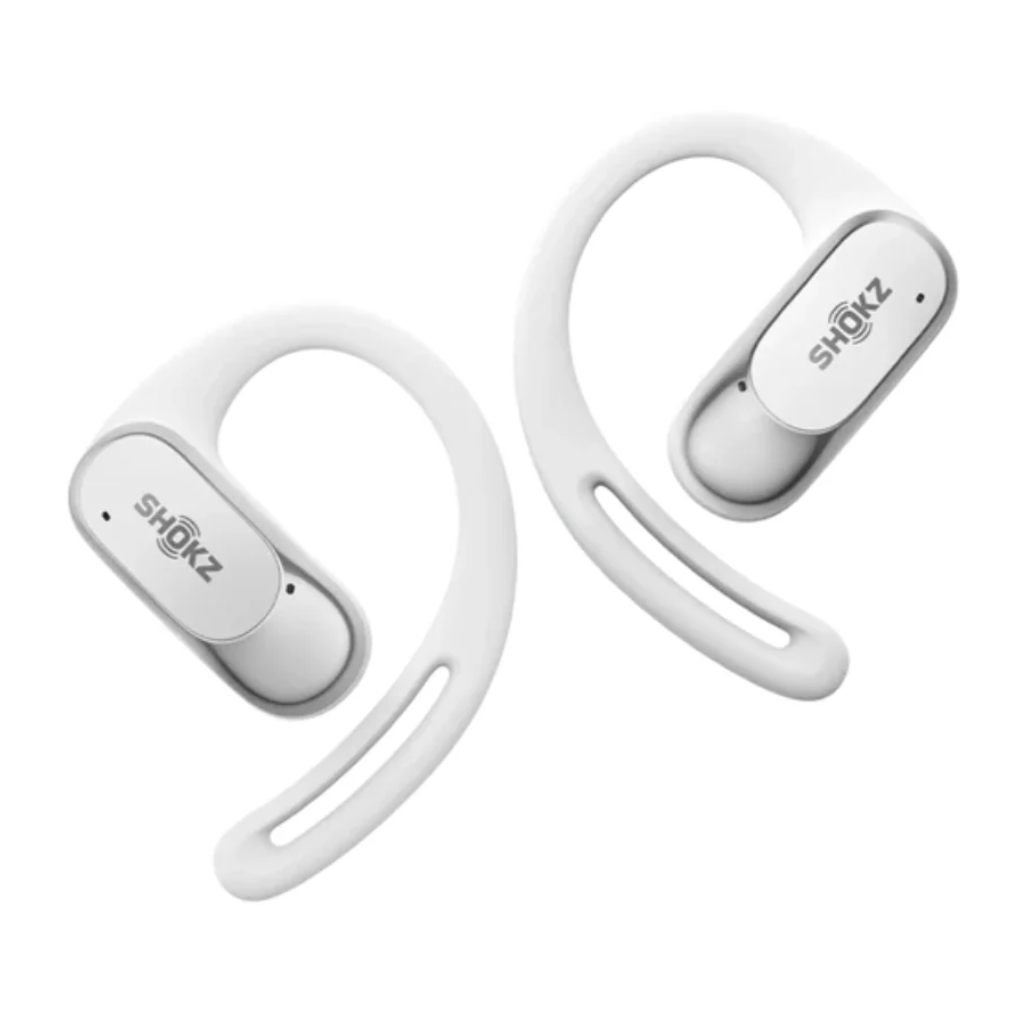 Shokz OpenFit Air White | Secure Fit, Effortless Comfort | Headphones for Runners | The Run Hub