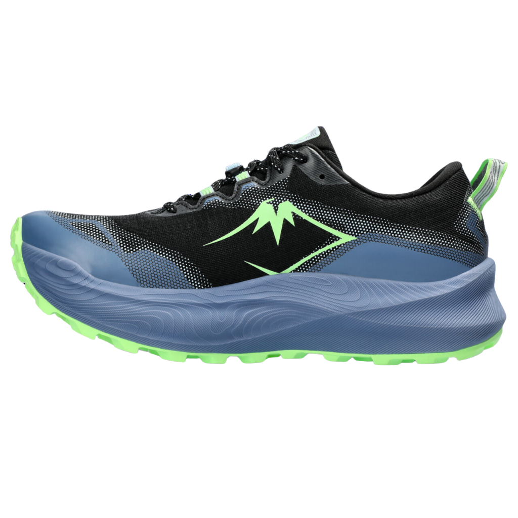 ASICS TRABUCO MAX™ 3 - BLACK/ILLUMINATE GREEN - Men's trail running shoes | The Run Hub