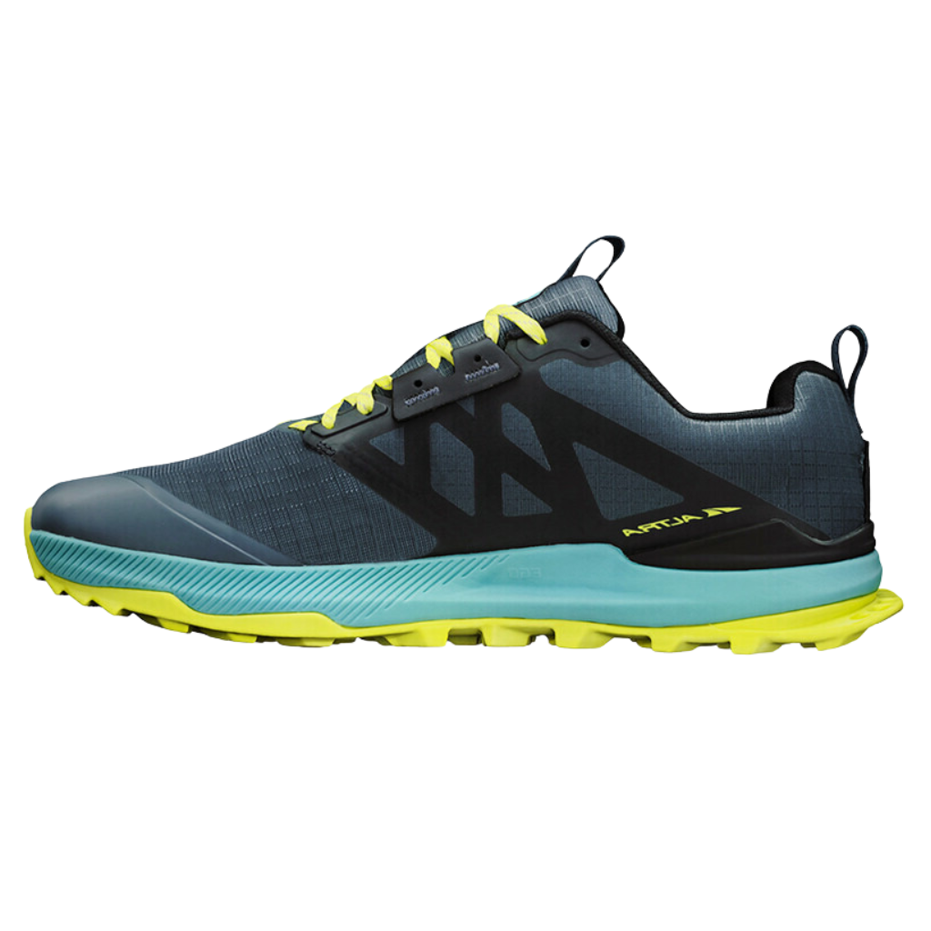 Altra Lone Peak 8 - Black/Green | Men's Trail Running Shoes | The Run Hub