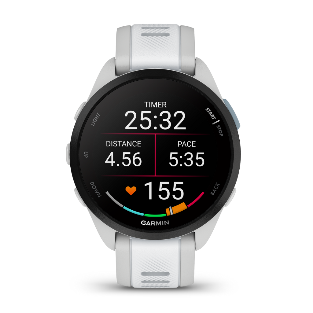 Garmin 165 Music Mist grey/Whitestone | GPS Watch for Runners | The Run Hub