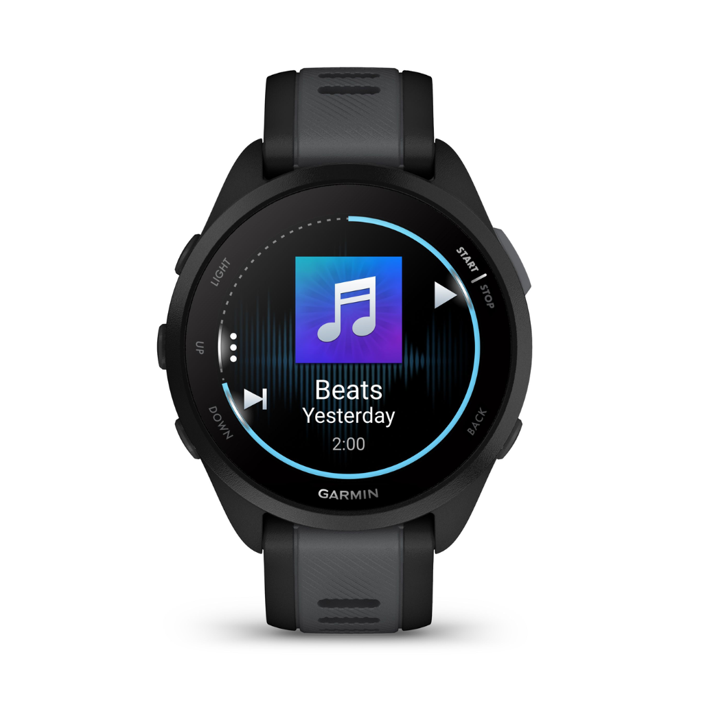 Garmin Forerunner® 165 Music | Black/Slate grey | GPS Watch for Running | The Run Hub