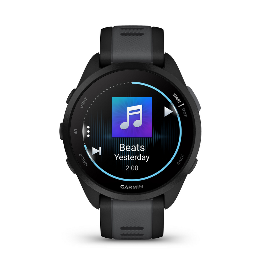 Garmin Forerunner 165 Music Black Slate grey GPS Watch for Running The