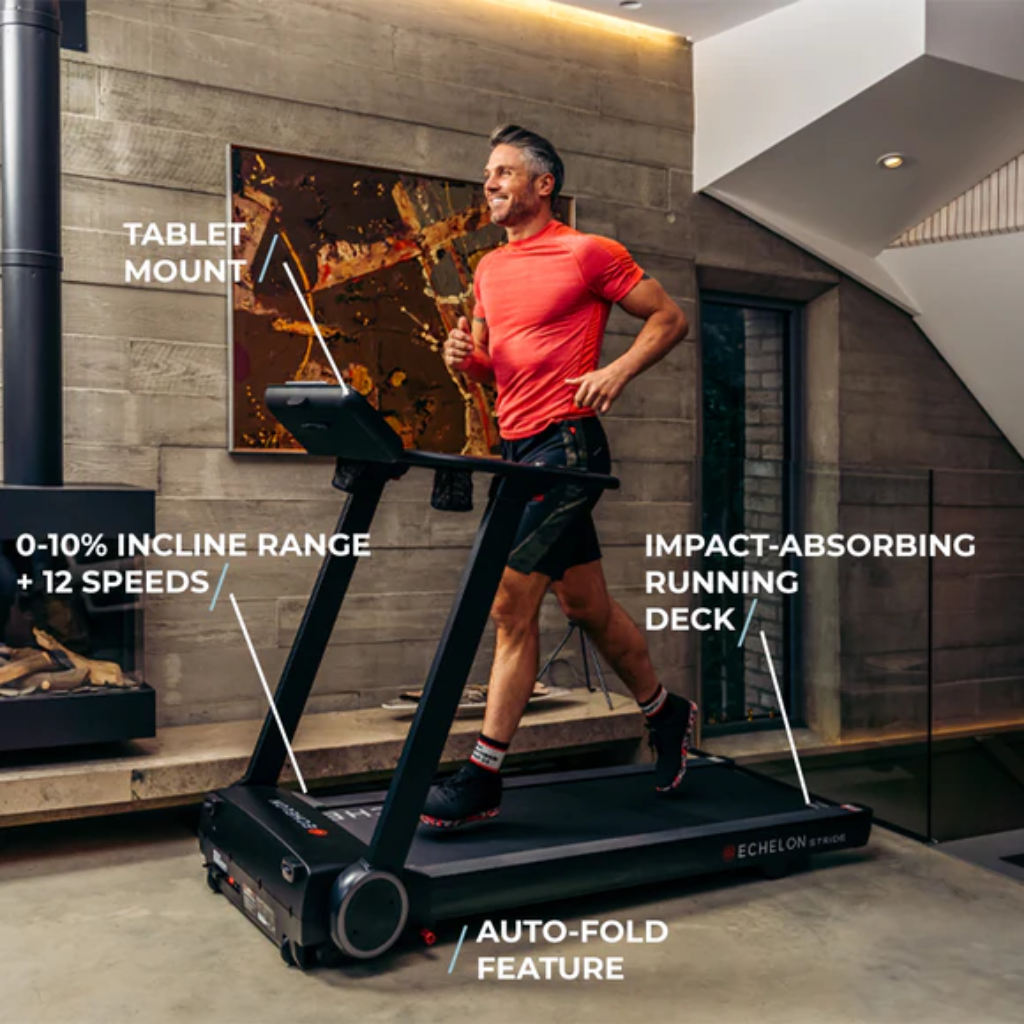 Echelon Stride Auto-Fold Connected Treadmill | The Run Hub
