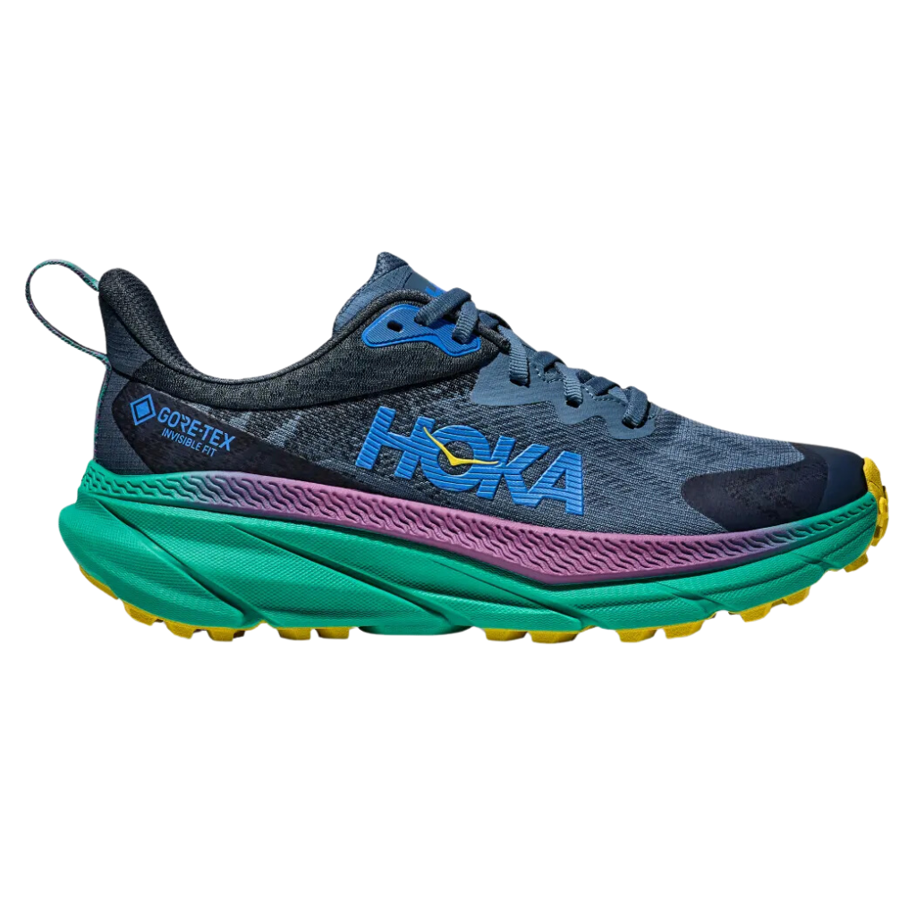 Hoka Challenger 7 GTX | Real Teal / Tech Green | Women's Trail Shoes | The Run Hub