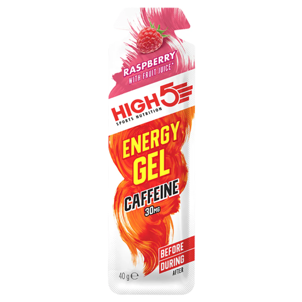 High5 Energy Gel Caffeine Raspberry 3 Pack | The Run Hub