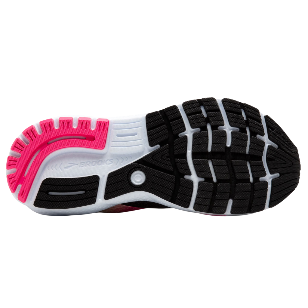 Brooks Ghost 16 | 074 Black/Pink/Yellow | Women's Neutral Running Shoes | The Run Hub