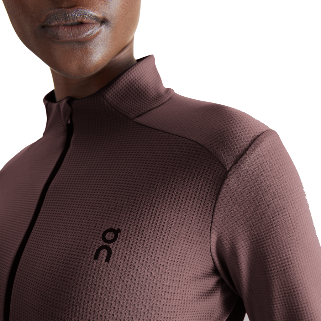 ON Climate Shirt - Women's Running Long Sleeve Shirt in Grape colour | The Run Hub