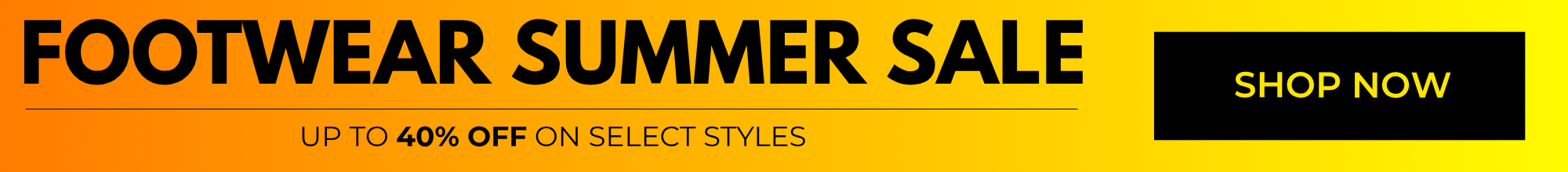 Footwear Summer Sale Promotion banner