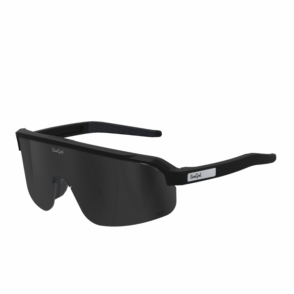 SunGod FORTY2s | Matte Black with Smoke | The Run Hub