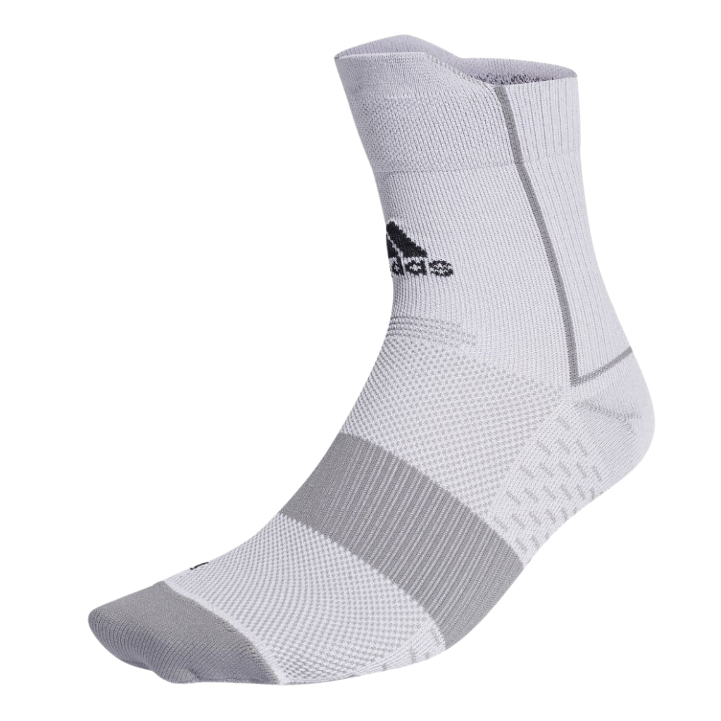 Unisex adidas adizero Running Ultra-light Performance Socks | White Grey | H26675 | The Run Hub