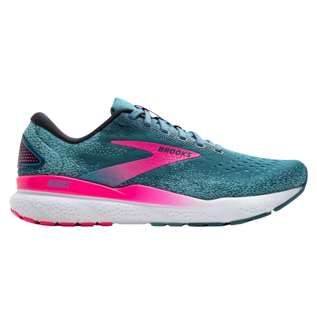 Women's Brooks Ghost 16 Neutral Running Shoe | Blue/Pink/Moroccan Blue | 1204071B454 |  The Run Hub