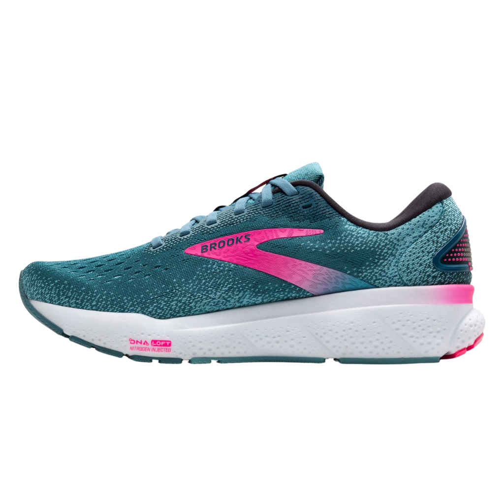 Women's Brooks Ghost 16 Neutral Running Shoe | Blue/Pink/Moroccan Blue | 1204071B454 |  The Run Hub