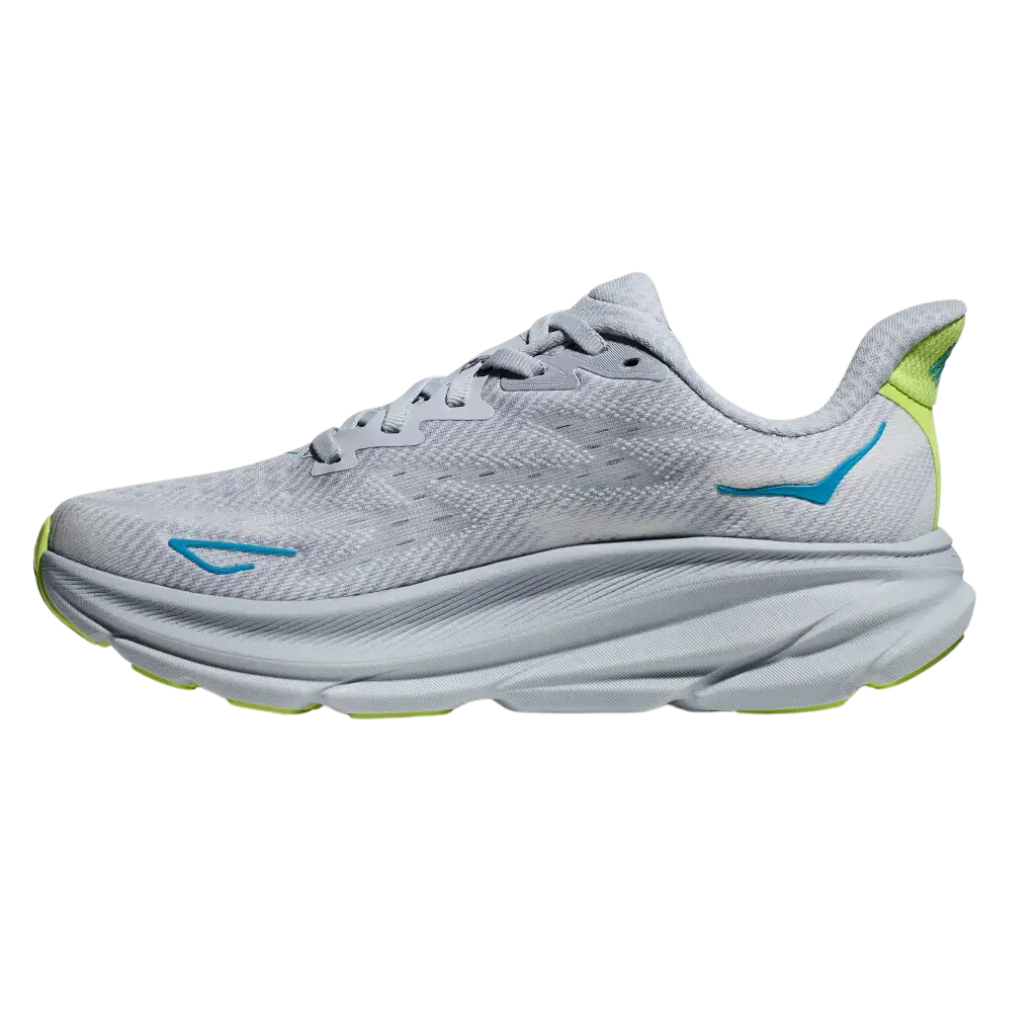 Women's HOKA Clifton 9 Neutral Running Shoe | GULL / SEA ICE | 1127896-GLLS |  The Run Hub