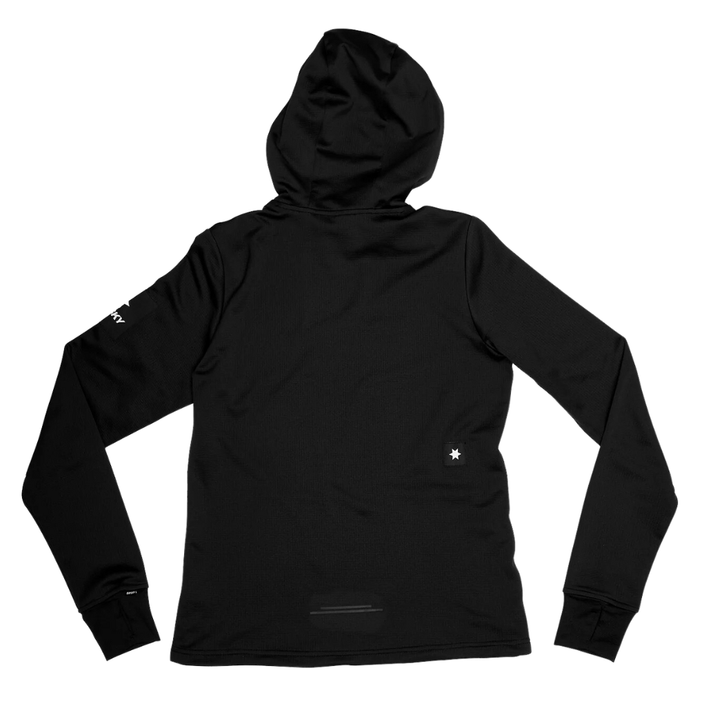 Women's Saysky Motion Fleece Hoodie in Black | The Run Hub 