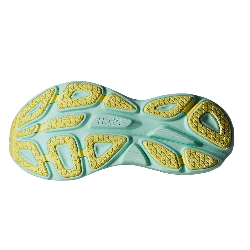 Women's HOKA Bondi 8 Runner in Blanc De Blanc/Sunlit Ocean at The Run Hub