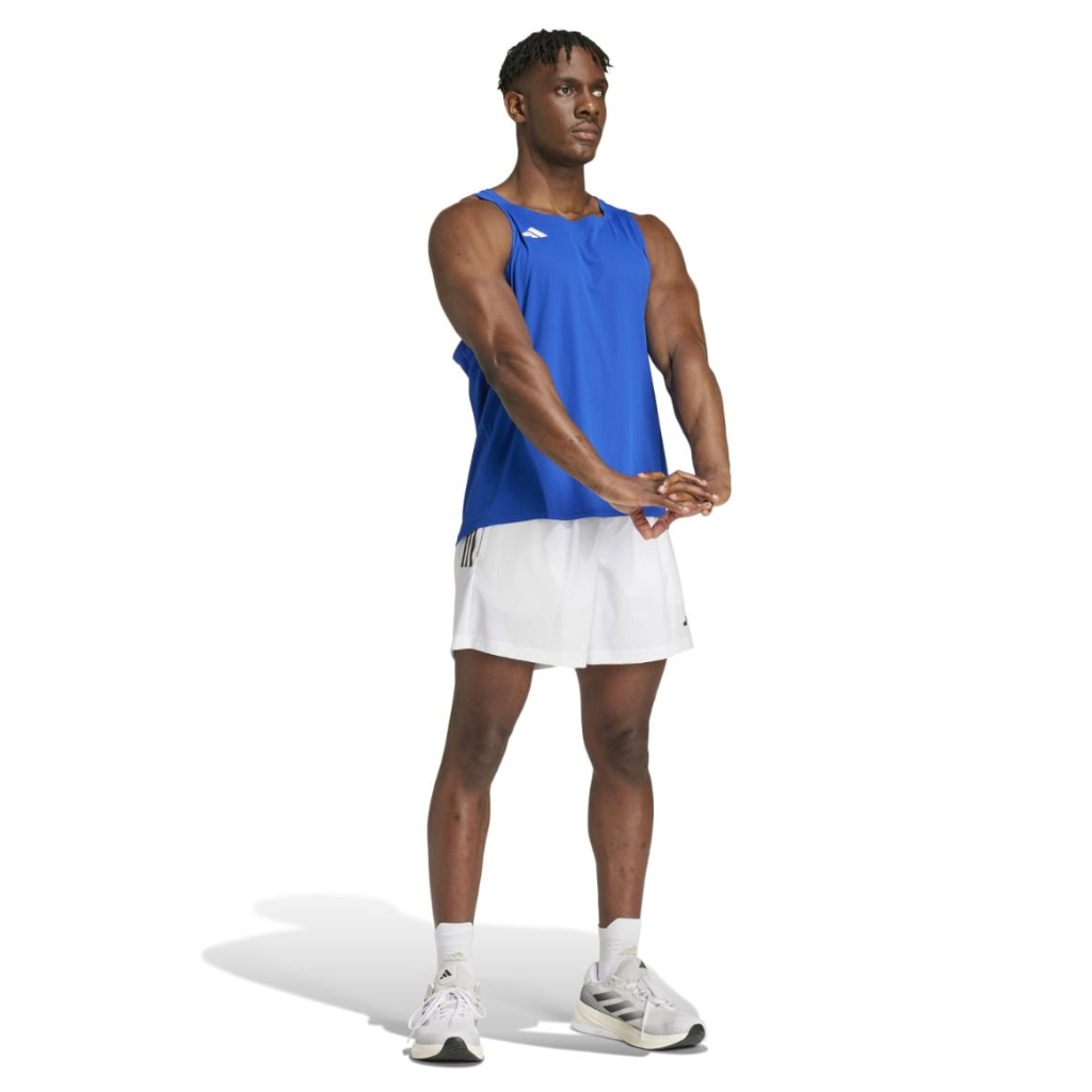 adidas Adizero Men's Essentials Singlet | Blue | IX2855 | The Run Hub