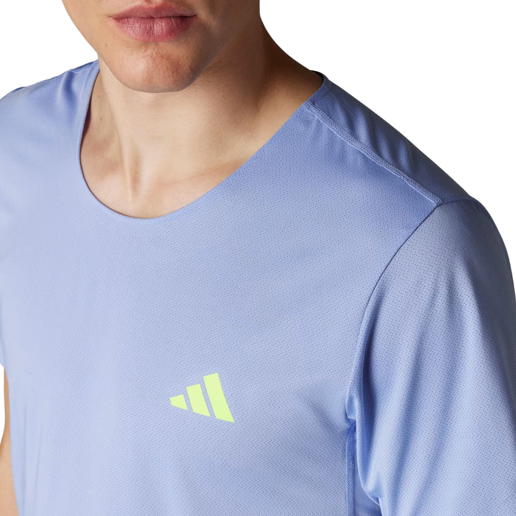 adidas Men's Adizero Running T-Shirt | Blue Spark | IX2832 | The Run Hub