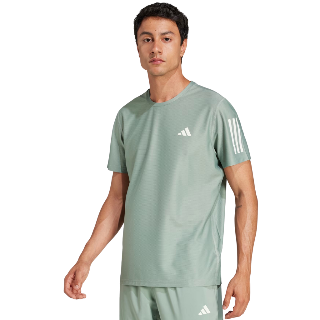 adidas Men's Own The Run T-Shirt | Silver Green | JC9793 | The Run Hub