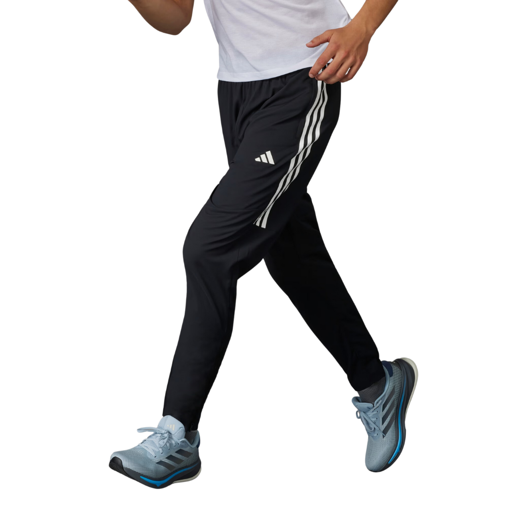 Adidas Men's Own the Run 3-Stripes Pants Black The Run Hub