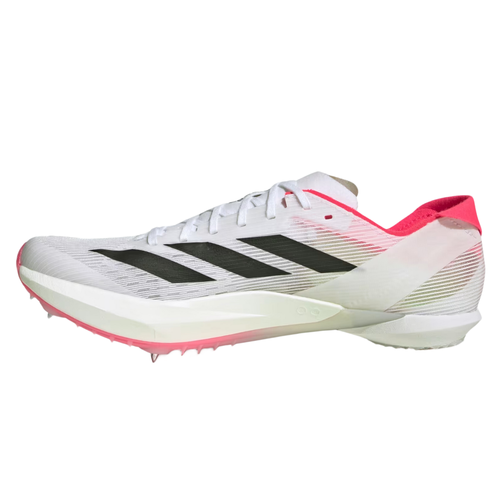 adidas Unisex Adizero Ambition Track and Field Spikes | Cloud White / Core Black / Lucid Red | IG1988 | The Run Hub