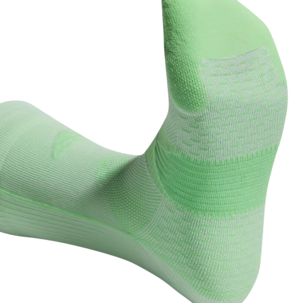 adidas adizero unisex Running Ankle Socks | White/Beam Green | IHN6315 | The Run Hub