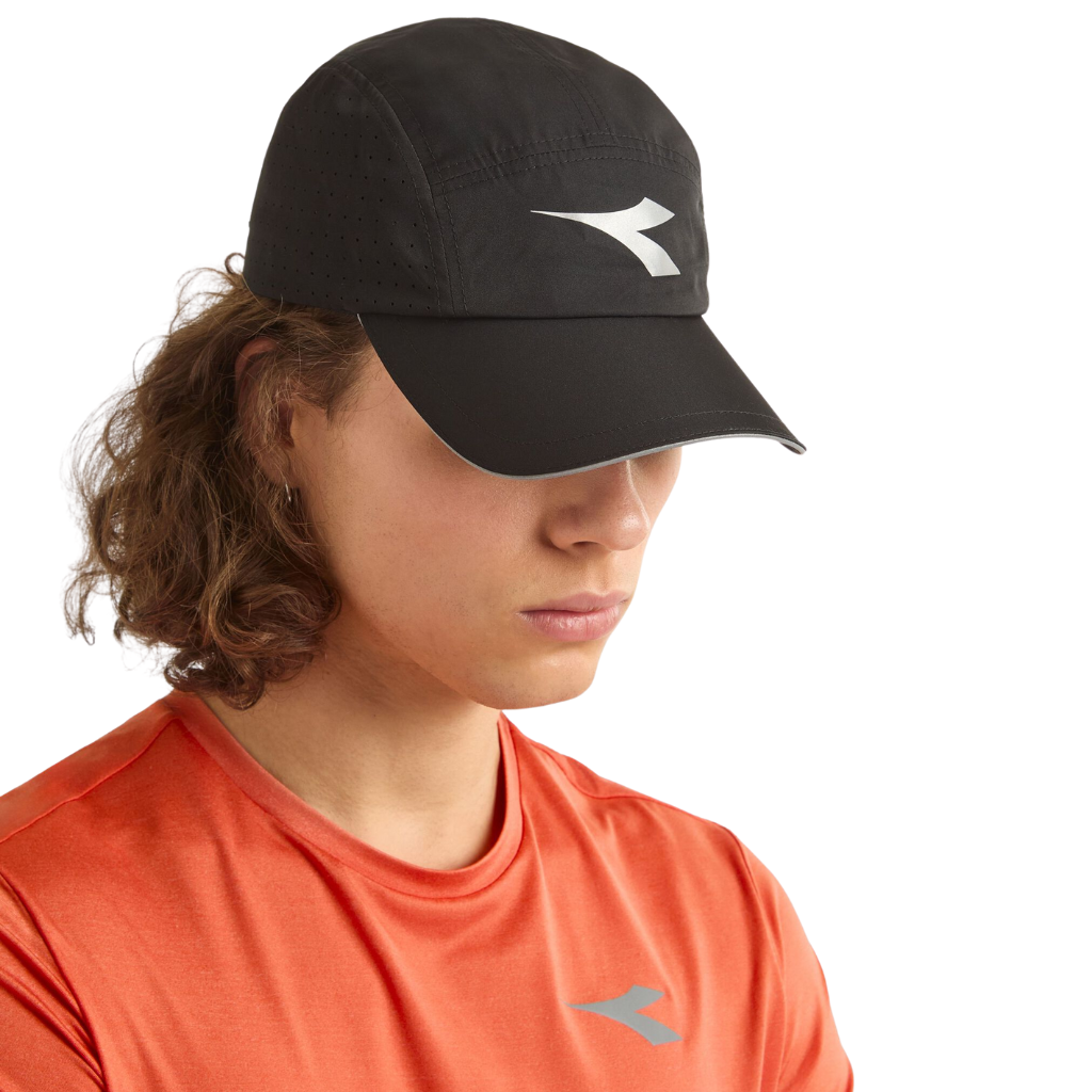 Diadora Running Cap | Black | The Run Hub