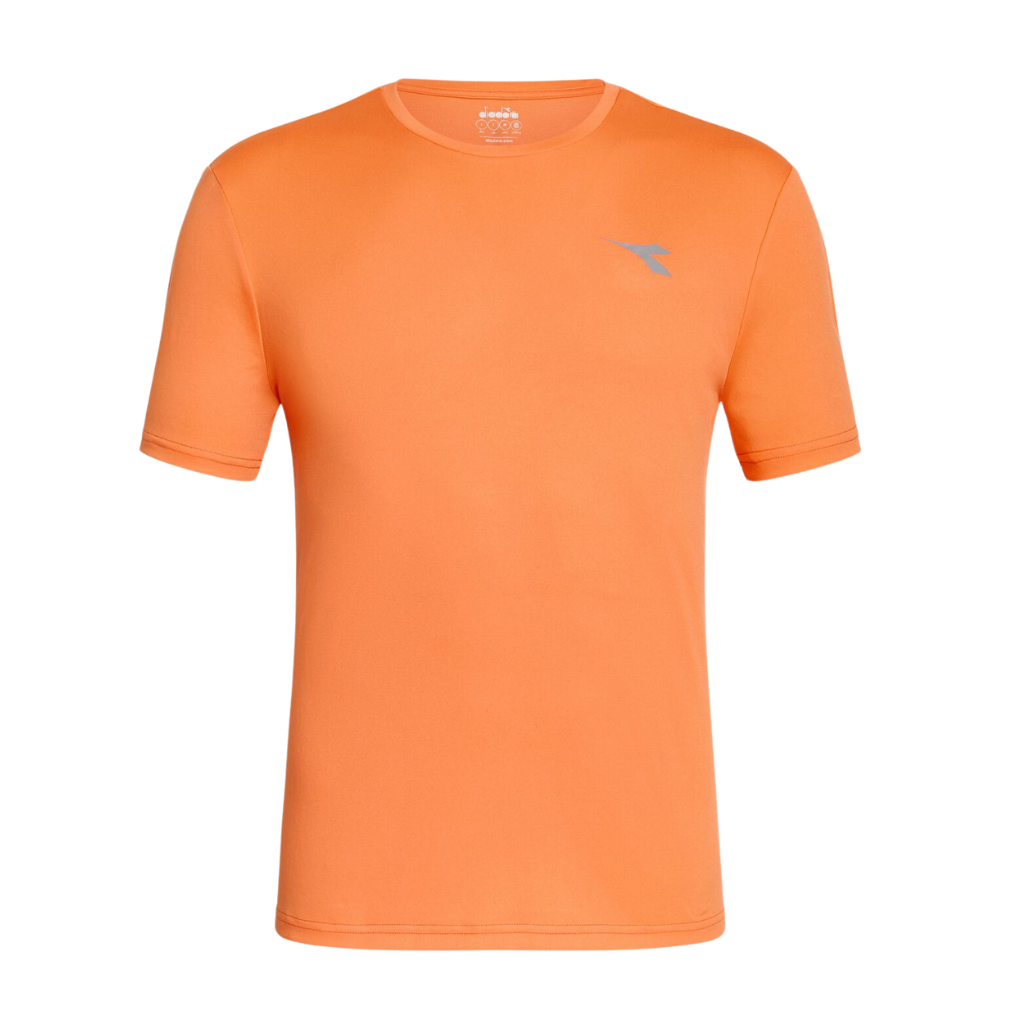 Diadora Men's SS T-Shirt Run | 102.180177_40050 | ORANGE NECTARINE | The Run Hub