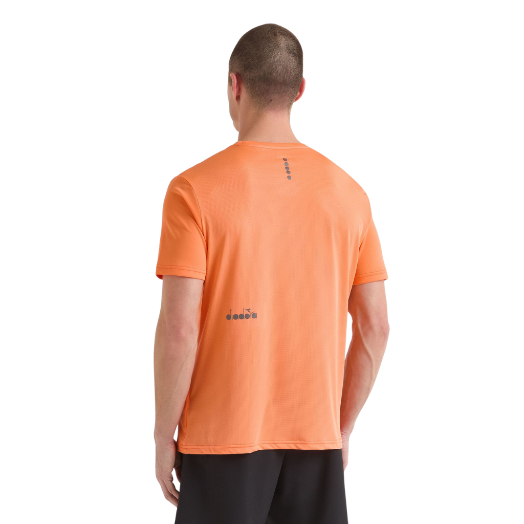 Diadora Men's SS T-Shirt Run | 102.180177_40050 | ORANGE NECTARINE | The Run Hub