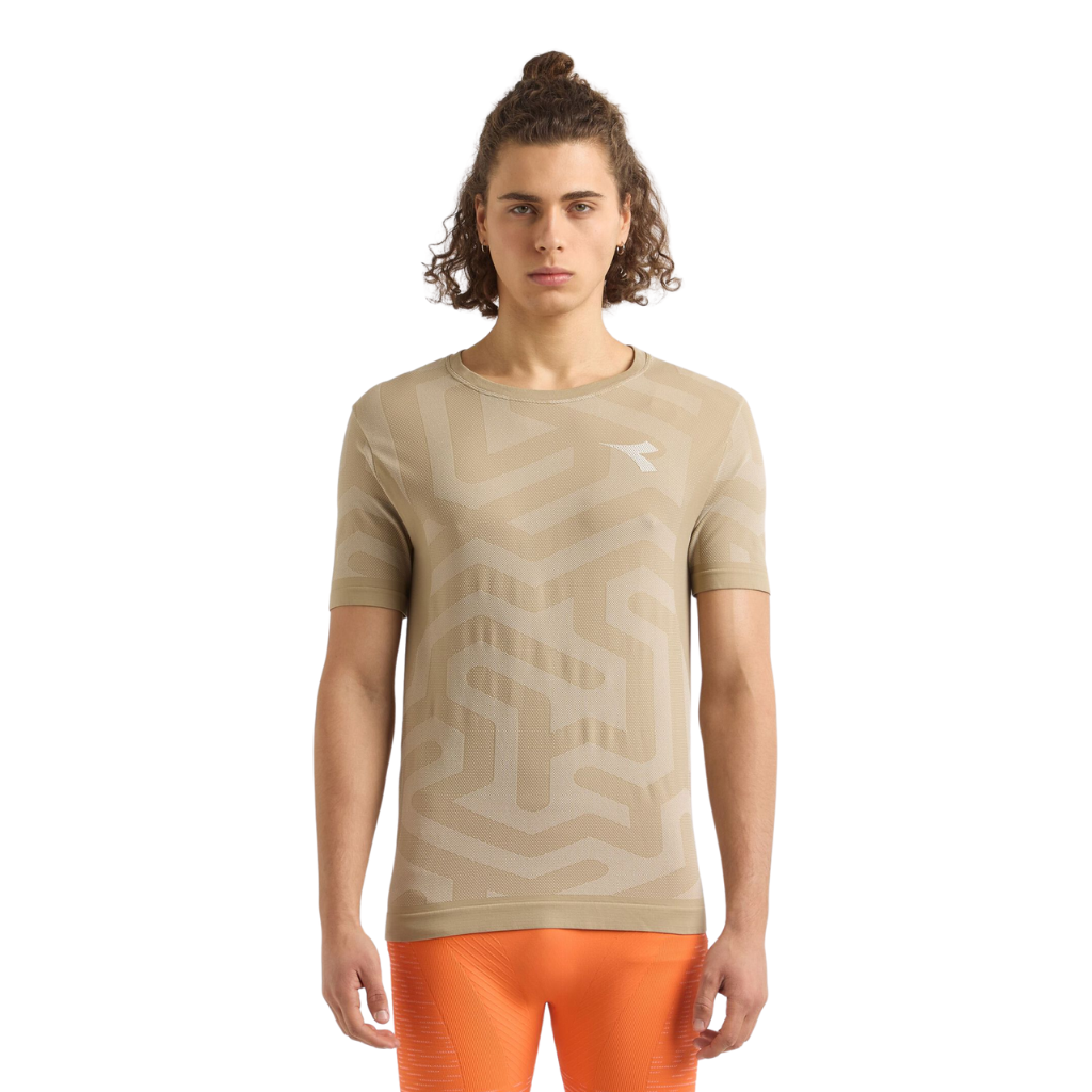 Diadora SS T-Shirt STRATOUNO | HUMUS | Men's Running T-Shirt | The Run Hub