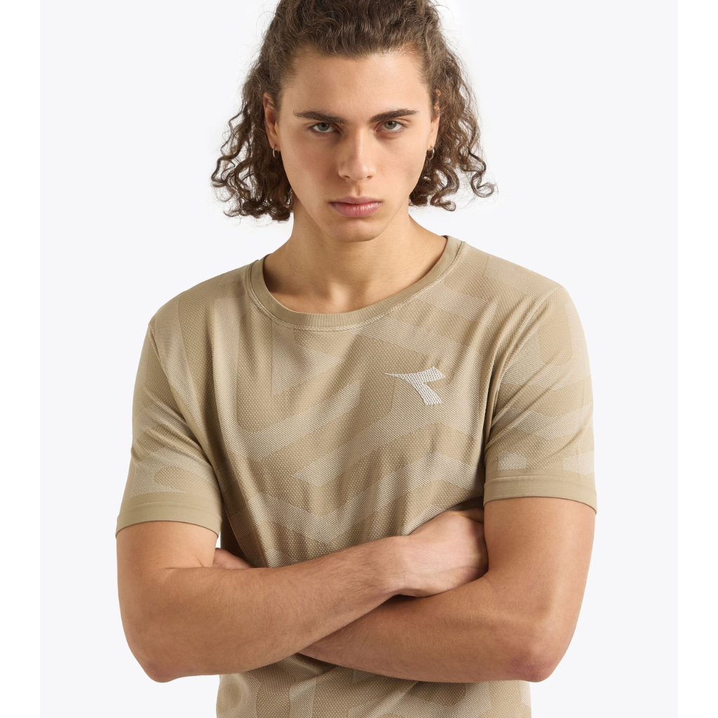 Diadora SS T-Shirt STRATOUNO | HUMUS | Men's Running T-Shirt | The Run Hub