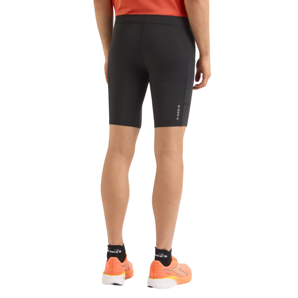 Diadora Short Tights | Black | Men's Running Shorts | The Run Hub